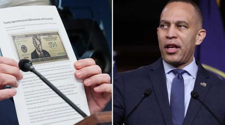 Hakeem Jeffries slams Trump admin's push for $250 bill featuring POTUS' face: 'Get over yourself'