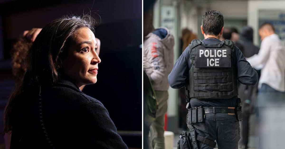 One widely shared image featured Alexandria Ocasio-Cortez with text accusing her of leaking secret ICE plans to Antifa leaders in Minneapolis (Getty Images)