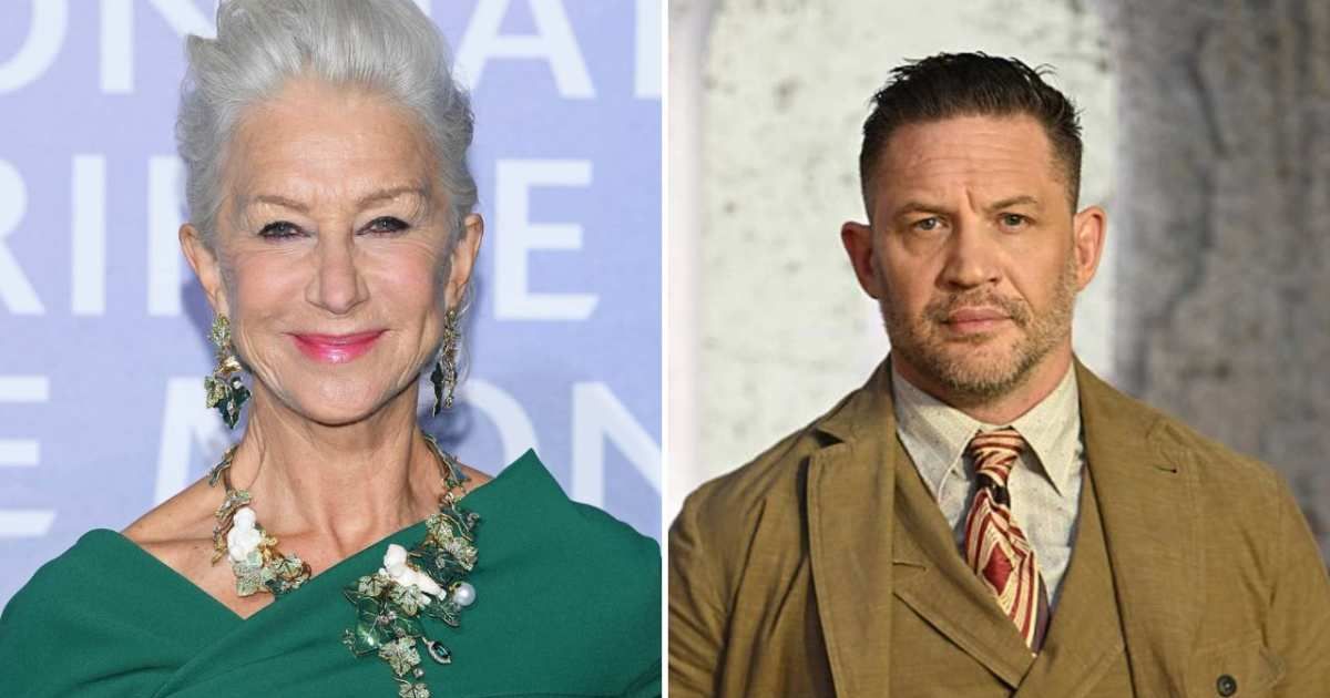 Helen Mirren responds in her signature style, subtly shutting down Tom Hardy feud buzz (SC Pool-Corbis/ Getty images, Kate Green/WireImage)