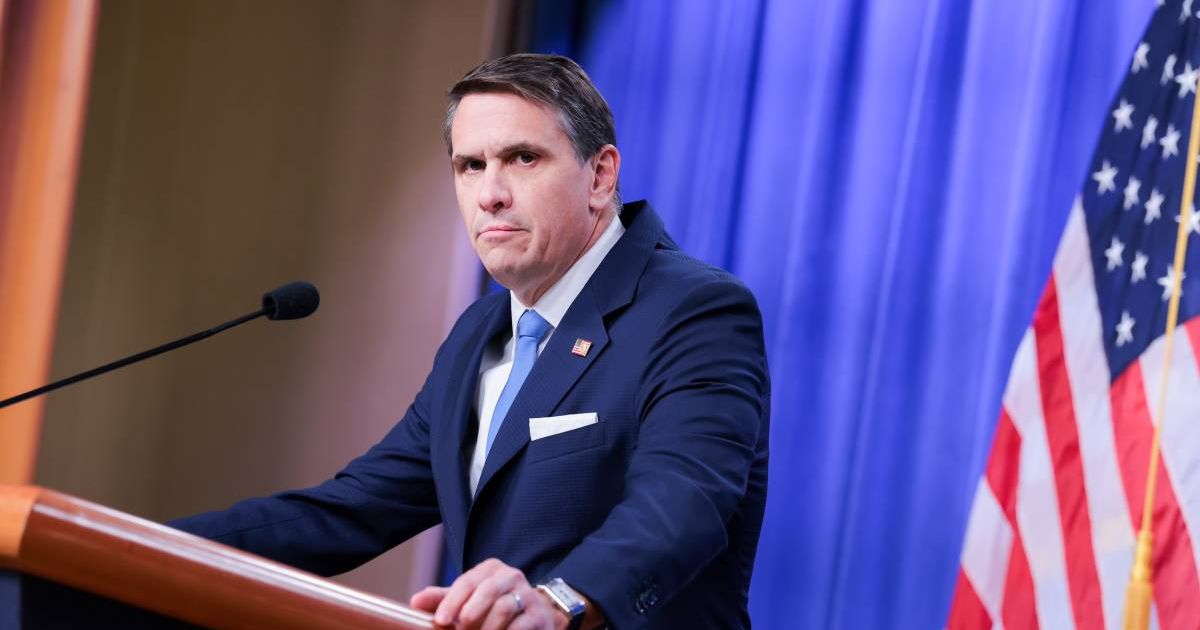 Acting Attorney General Todd Blanche said the person who threatened an officer outside Newark's Delaney Hall would be identified and charged (Anna Moneymaker/Getty Images)