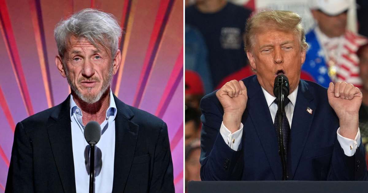 A viral post claims Sean Penn called Donald Trump an enemy of mankind and the state (Getty Images, AP Photos)