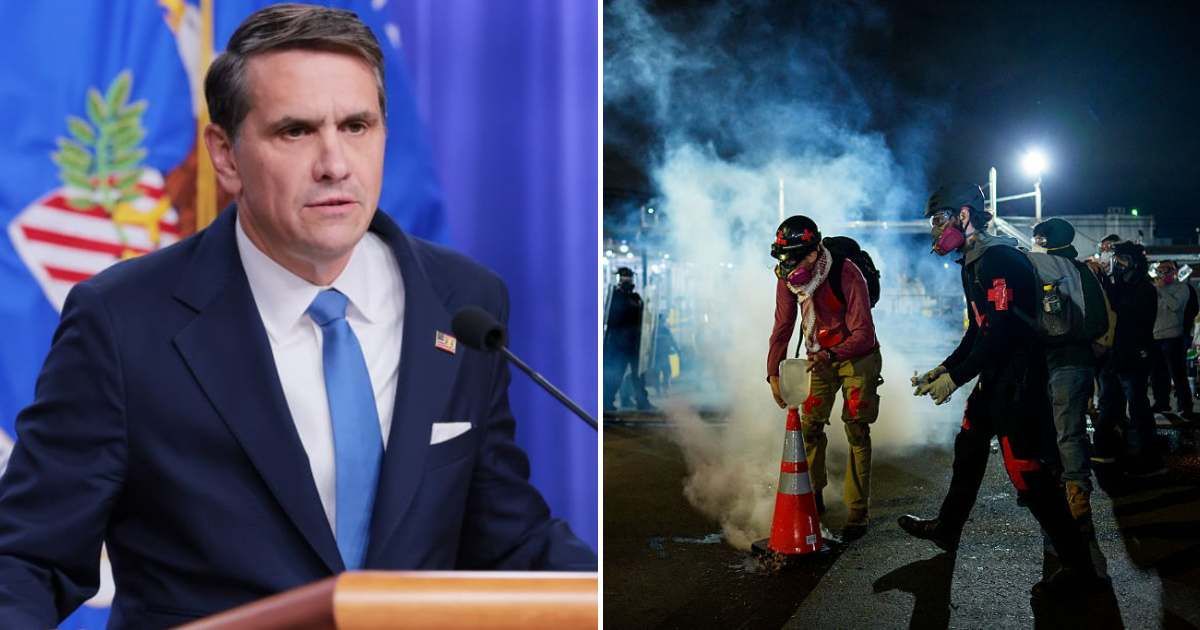 The arrest came less than a day after Todd Blanche publicly vowed that the suspect, who was caught on video making the threats, would be identified and taken into custody (Getty Images)