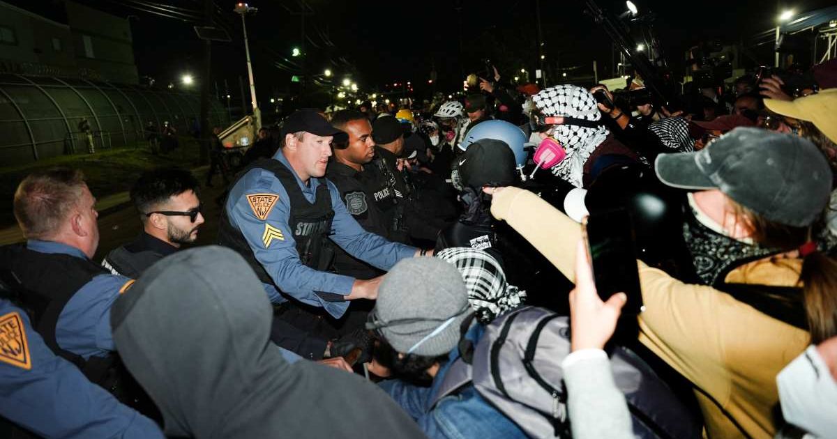 Acting Attorney General Todd Blanche announced charges against Brendan John Geier for allegedly biting federal officers during a Delaney Hall protest (AP Photo/Angelina Katsanis)