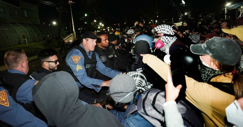Anti-ICE rioter charged after biting officers, causing ‘horrific wounds’ during Delaney Hall protest