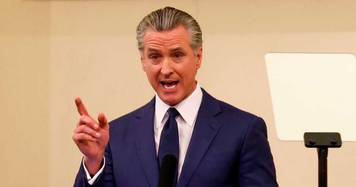 Gavin Newsom accused Donald Trump of spreading misinformation about California’s voting system during a fresh election dispute (Jessica Christian/San Francisco Chronicle via AP) 
