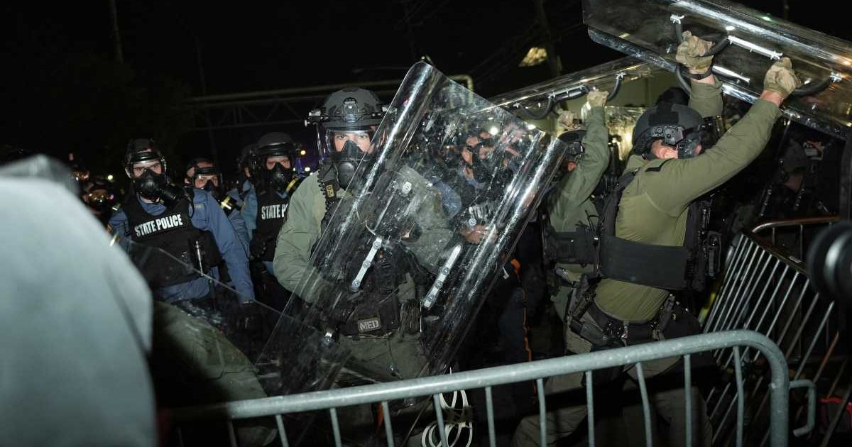 Newark Mayor Ras Baraka said growing security concerns at Delaney Hall prompted the curfew, adding that several arrested protesters were found with weapons (AP Photo/Angelina Katsanis)