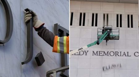 Fact Check: Is the viral video showing Trump's name being removed from the Kennedy Center real?
