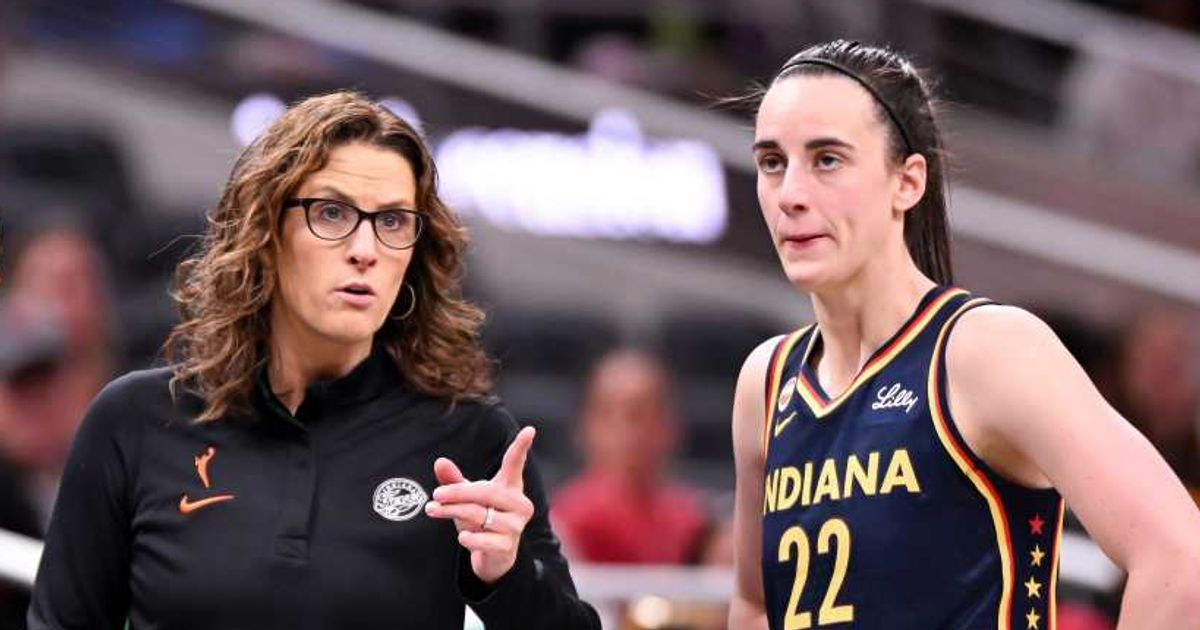 The claim was further amplified by social media posts and a widely circulated video that appeared to show a heated sideline moment involving Stephanie White and Caitlin Clark during a game (Getty Images)