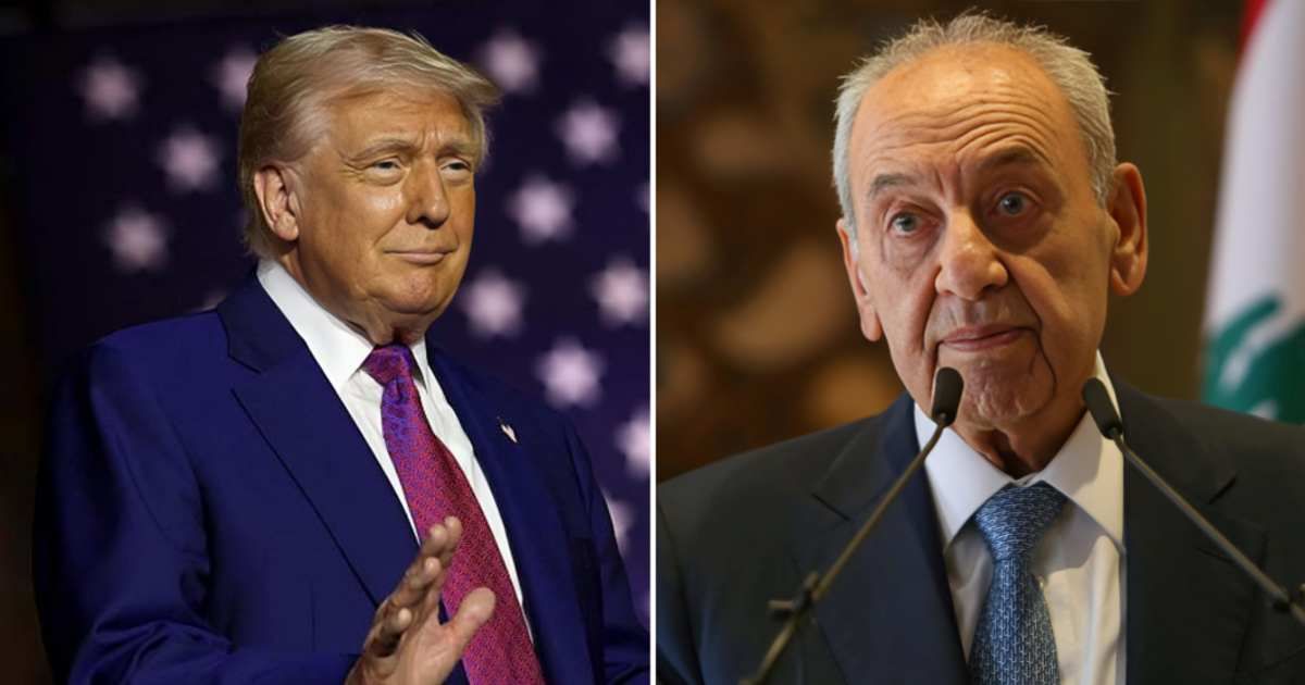 Lebanese Parliament Speaker Nabih Berri's message to Washington opened a potential diplomatic channel as tensions escalated across Lebanon and the wider region (Win McNamee/Getty Images, @Osint613/X) 