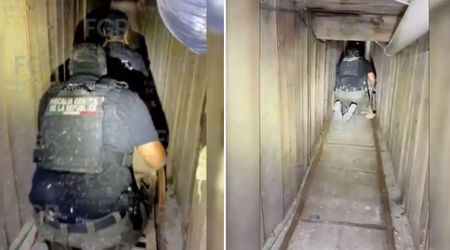 Secret Tijuana-San Diego tunnel with lighting and transport system uncovered in trafficking probe