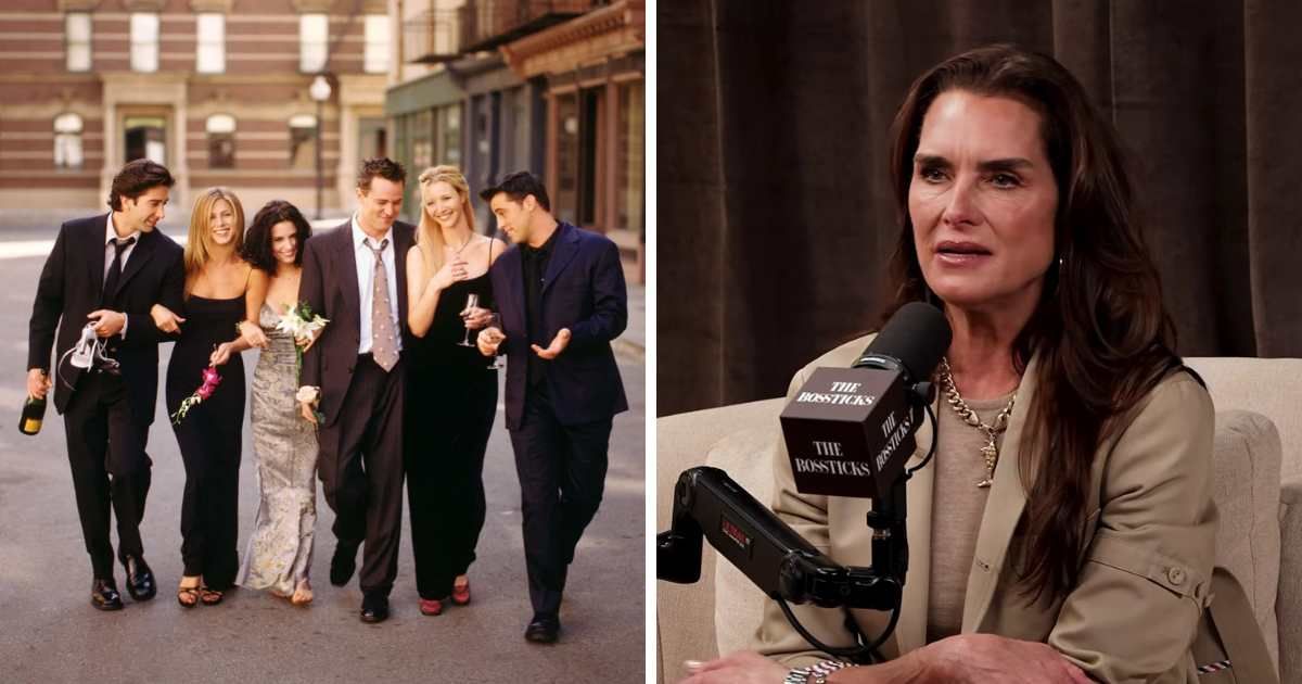 Brooke Shields tells 'The Bossticks' podcast the hit sitcom 'Friends' proved audiences could see her differently (Screengrab/@The Bossticks/YouTube, Getty Images)