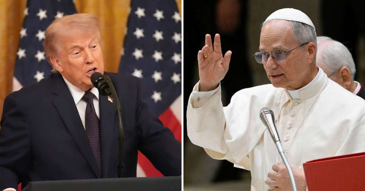 The survey comes against the backdrop of a growing public disagreement between Trump and the Vatican leader (Getty Images)