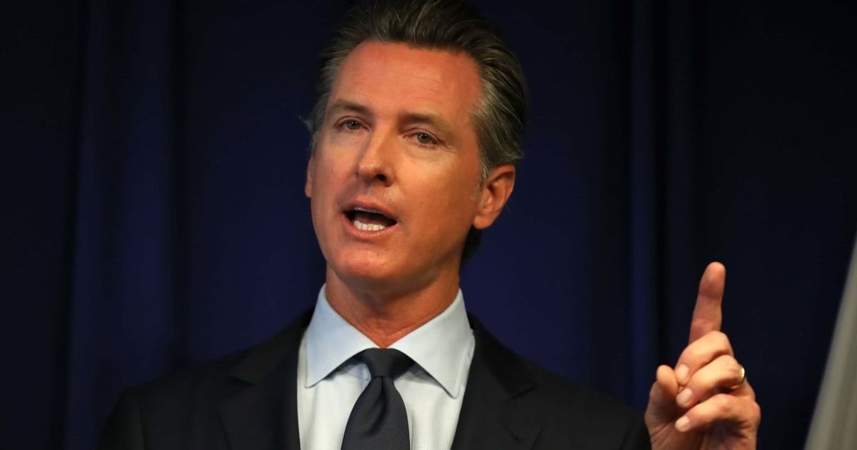  Newsom accused the Supreme Court of acting as a 'partisan operator' after it cleared Alabama’s GOP-backed congressional map (Getty Images)