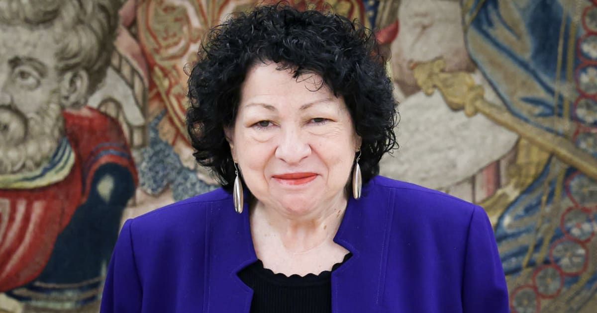 Justice Sonia Sotomayor blasted the Supreme Court's conservative majority for allowing Alabama to implement a Republican-drawn congressional map that intentionally discriminates against Black voters (Pablo Cuadra/Getty Images)