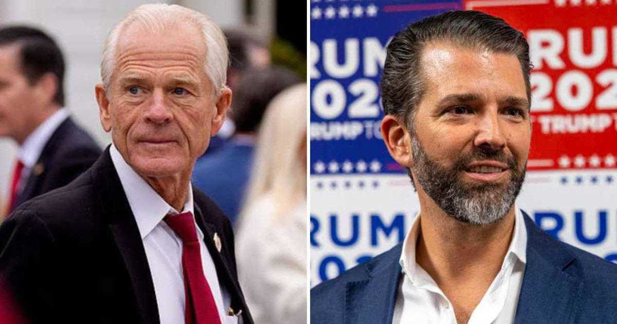 A group of Democratic lawmakers has requested answers to several questions about Peter Navarro’s reported role and the White House’s involvement in the Donald Trump Jr-linked loan by June 16 (Getty Images)