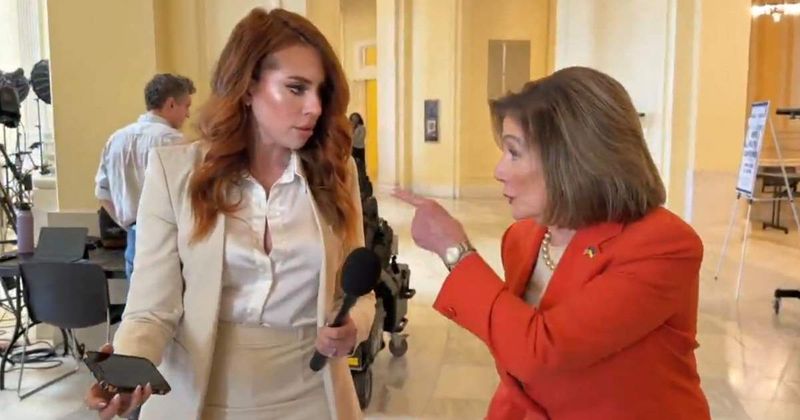 'You're speaking lies': Nancy Pelosi slams Lindell TV reporter in heated exchange over Jan 6 claims