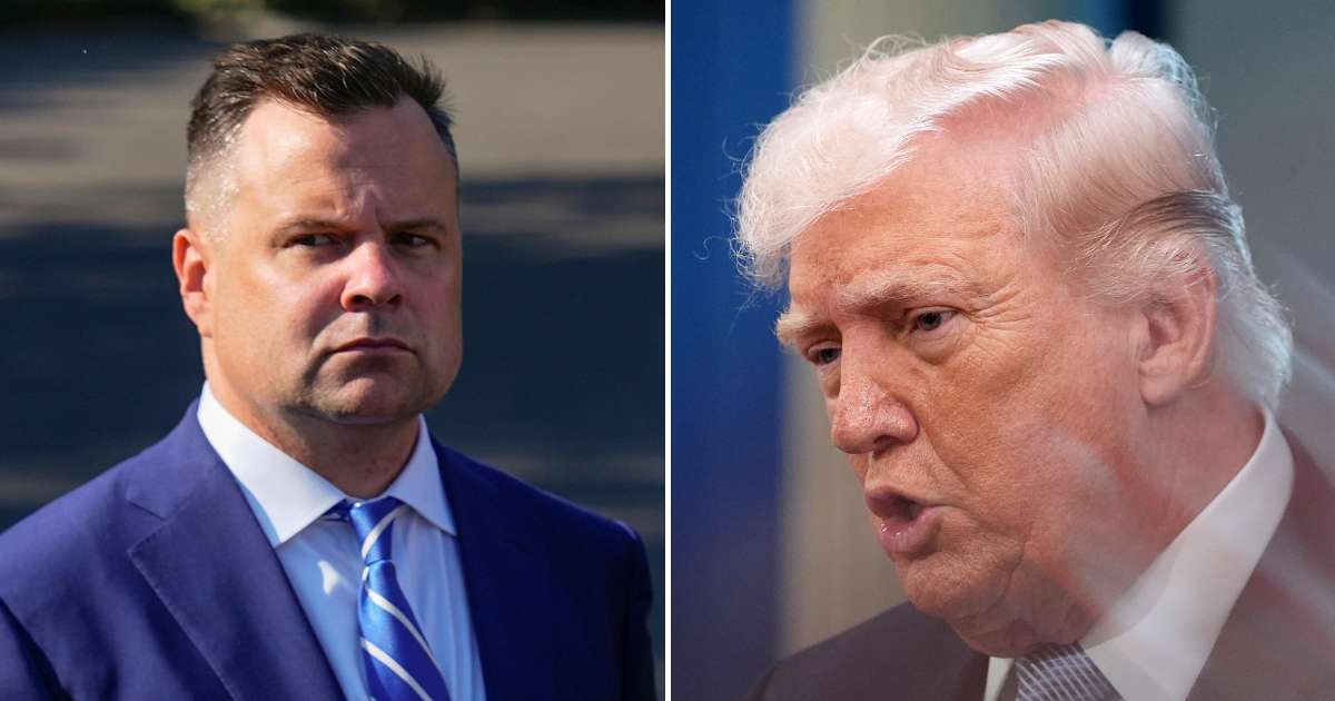 President Donald Trump said the intelligence community had grown too large and urged Acting Director of National Intelligence Bill Pulte to begin staff cuts (AP Photos)