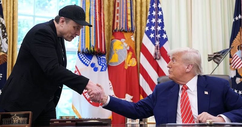 Trump says Elon Musk is ‘a friend of mine again’ after bitter 2025 feud
