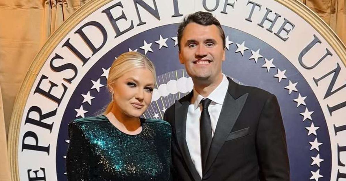 A viral video circulating online claims to show Charlie Kirk secretly naming his wife, Erika Kirk, as his successor at TPUSA (@mrserikakirk/Instahram)