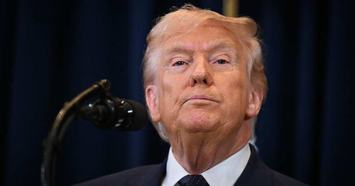 Donald Trump speaks to reporters during a news conference at Trump National Doral Miami on March 9, 2026 in Doral, Florida (Roberto Schmidt/Getty Images)