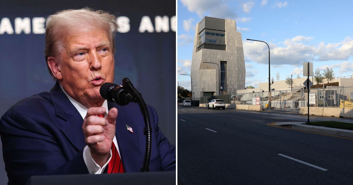 President Donald Trump received an invitation to tour the Obama Presidential Center months after calling the Chicago project a 'disaster' (Win McNamee/Getty Images, Raymond Boyd/Getty Images)