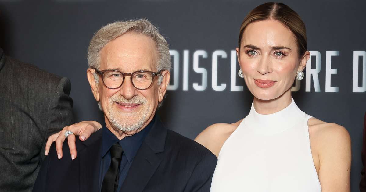 Emily Blunt said she would gladly work with Steven Spielberg again, praising their first collaboration on 'Disclosure Day' as creatively challenging (AP Photo/Thomas Padilla)