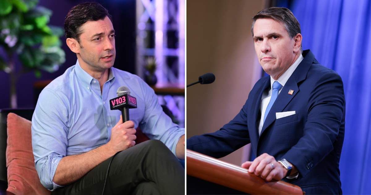 As per a viral post, Todd Blanche apparently tied Sen Jon Ossoff to the Antifa outlet in Atlanta that was allegedly responsible for rigging the 2020 election (Getty Images)