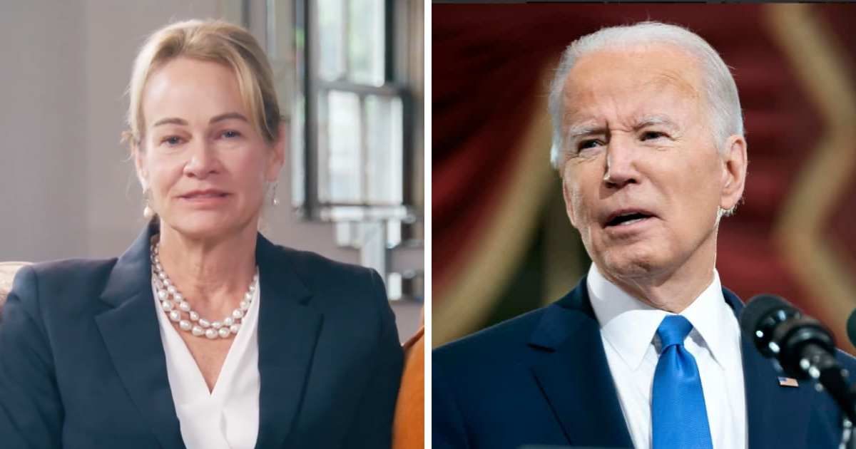 Wendy Drummond tearfully defended Gentner Drummond after a Biden donation linked to their family resurfaced in Oklahoma's governor race (Screengrab X @gentnerdrummond/Getty Images)