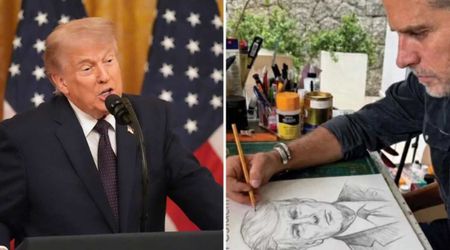 Trump shares edited Hunter Biden image after 2028 run question from reporter