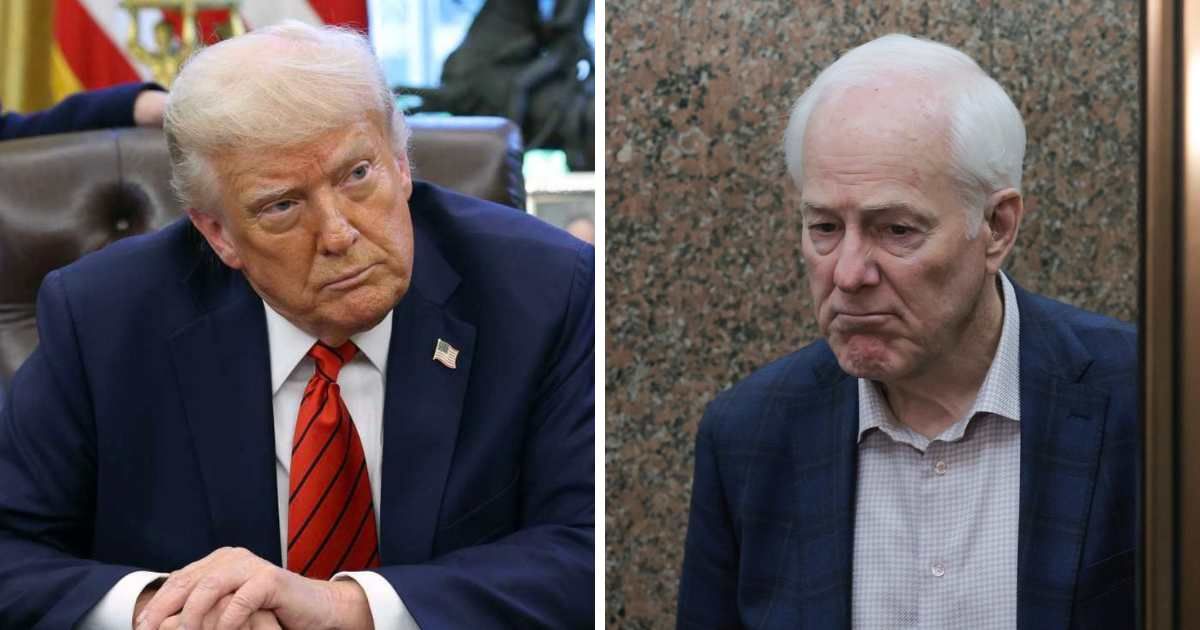 John Cornyn backed away from ‘Trump Interstate’ plan after president endorses rival (Getty Images)