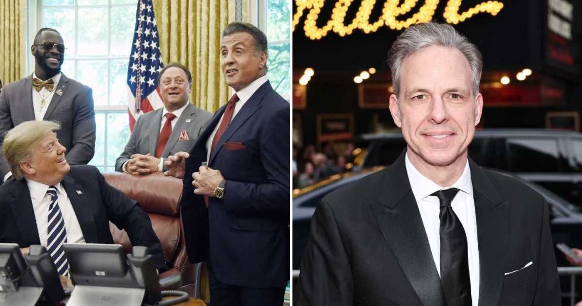 As per a viral claim, Sylvester Stallone defended Donald Trump after CNN anchor Jake Tapper compared the president to a mobster during a recent interview (Getty Images)