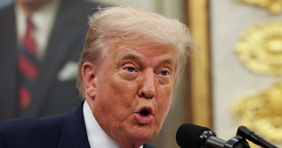 President Donald Trump said lifting sanctions and unfreezing Iranian assets would be considered only after a peace deal was finalized (Win McNamee/Getty Images)