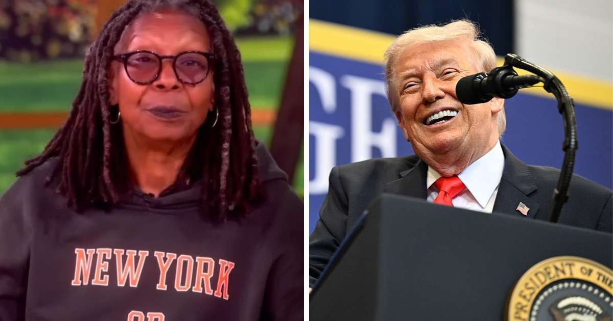 Donald Trump became the first sitting US president to attend an NBA Finals game, drawing heightened security and mixed public reactions (The View/YouTube and Getty Images)
