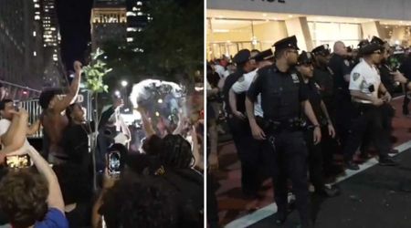 Knicks watch party erupts into chaos as fans clash with police after Game 3 heartbreak