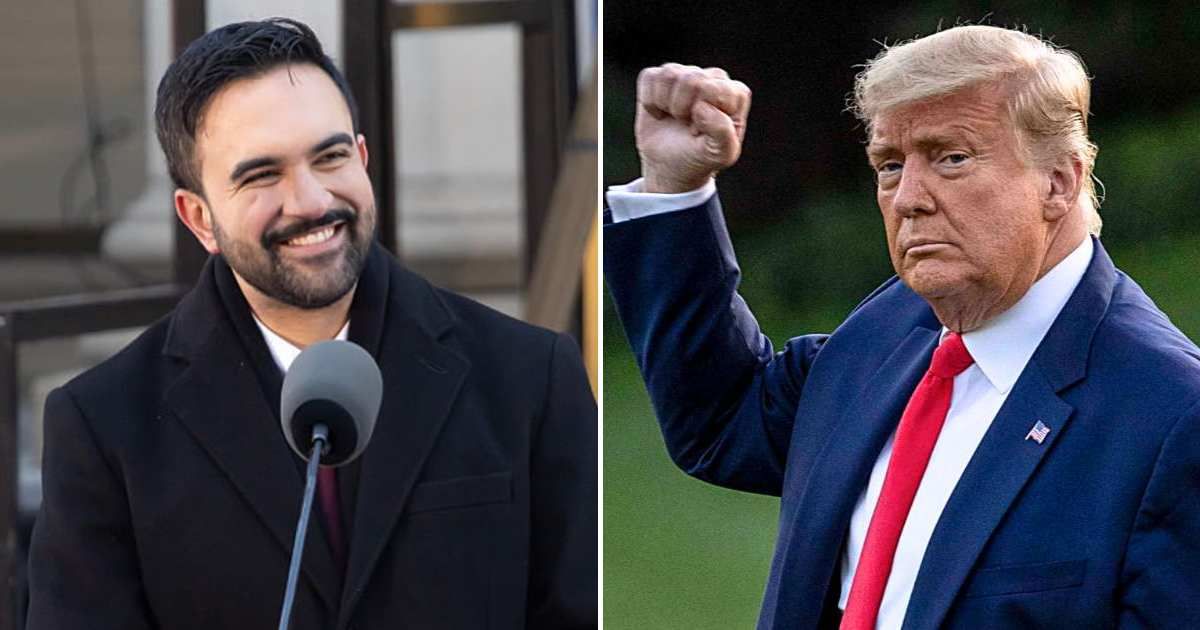 A post claimed that New York City Mayor Zohran Mamdani had said President Donald Trump was 'not welcome in New York City' and blamed him for bringing bad luck to the Knicks (Getty Images)