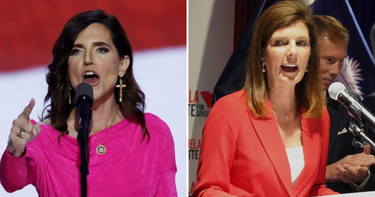 Nancy Mace suggested her outspoken support for Epstein files release may have led to her loss against Pamela Evette (Getty Images, AP)