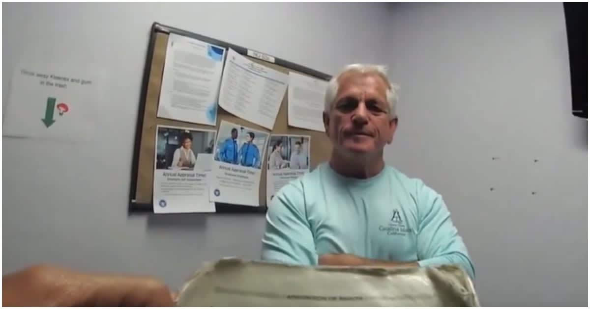 Bodycam footage shows Chris Nanos being questioned after TSA found a loaded handgun in his backpack at Tucson airport; no charges were filed (X/FoxNews)