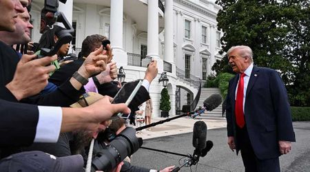 Trump blasts 'fake news' over Iran blockade, says Tehran nearing collapse after 100 days of pressure