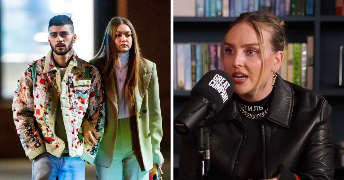 Perrie Edwards recalled struggling to move forward as reminders of Zayn Malik's new relationship followed her everywhere (Getty Images, Screengrab/Great Company with Jamie Laing/YouTube)