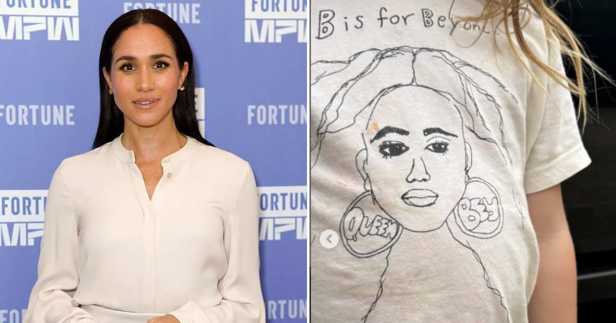 Meghan Markle posts Princess Lilibet's photo wearing a t-shirt featuring Beyonce (Getty Images and Instagram/ @meghan)