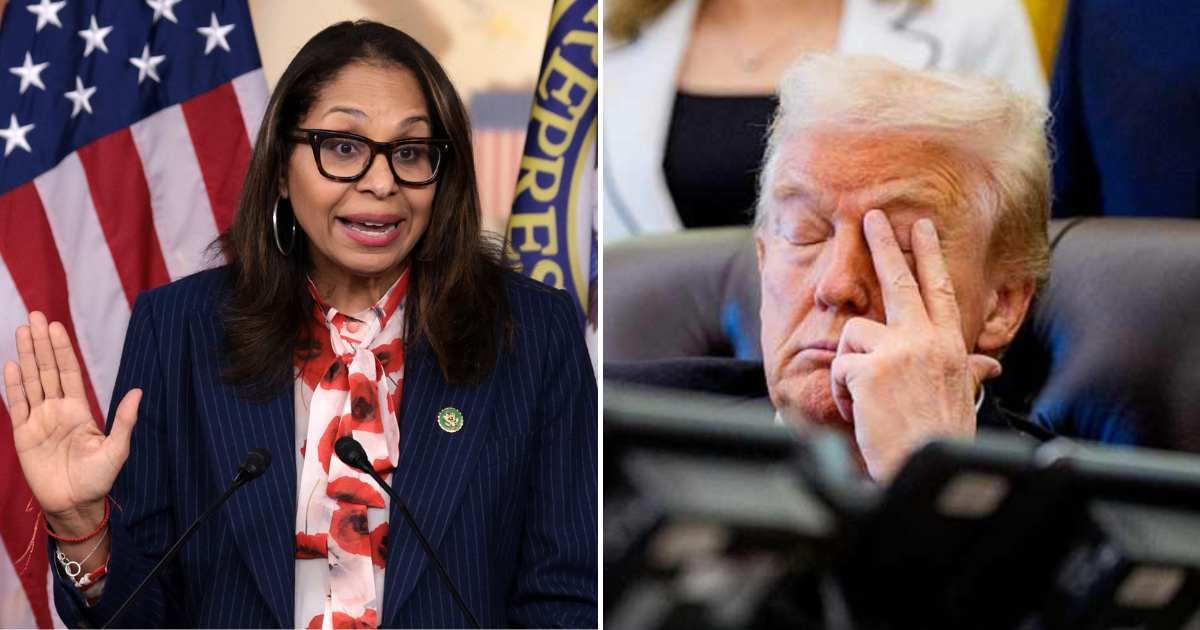 Rep Sydney Kamlager-Dove accused Trump of repeatedly dozing off in meetings (Getty Images)