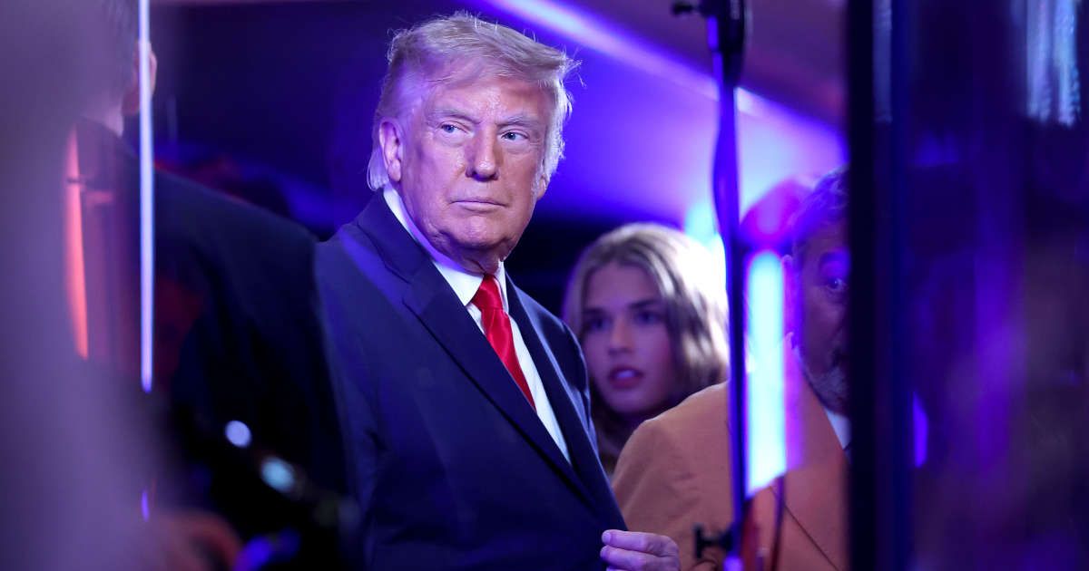 Trump's appearance brought unprecedented security measures to the area surrounding Madison Square Garden (Getty Images)