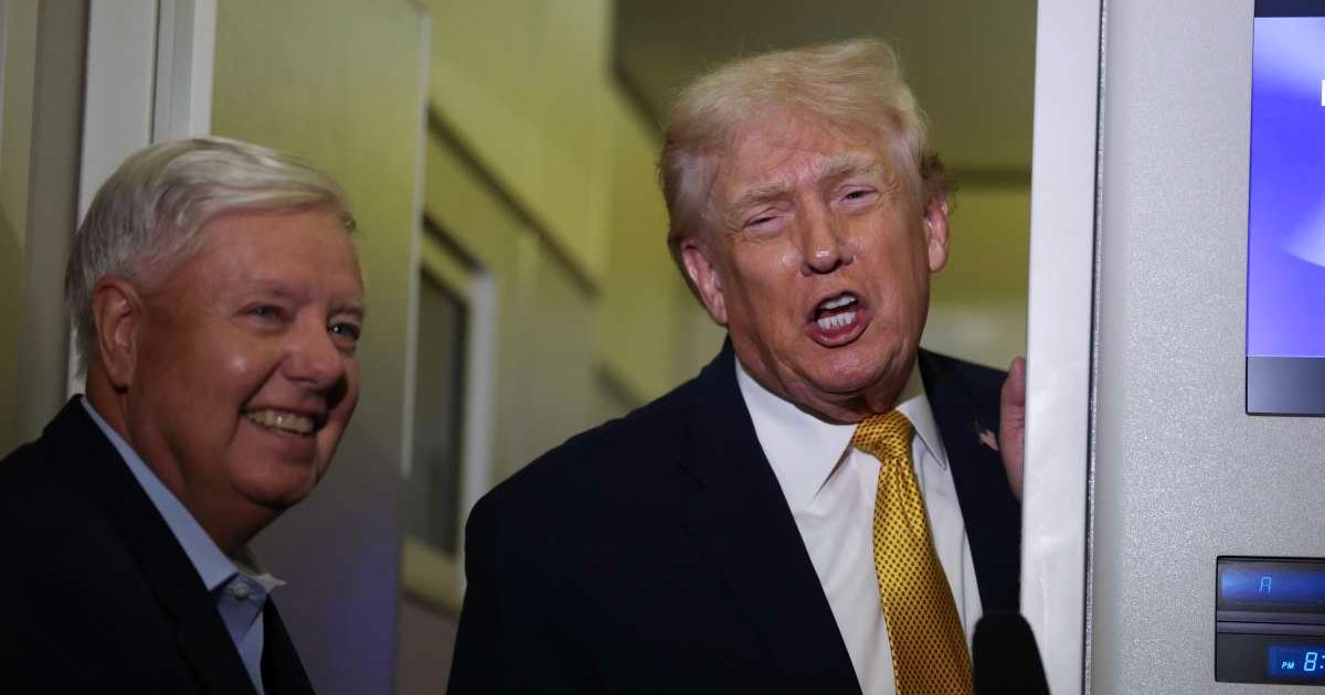 Senator Lindsey Graham backed President Donald Trump's proposal to take control of Kharg Island, saying the president was right to consider the move (Joe Raedle/Getty Images)