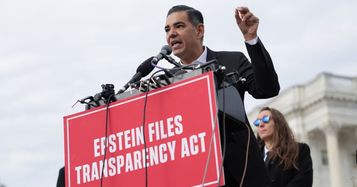 Rep Robert Garcia alleged that Vice President JD Vance led an Epstein cover-up and urged Congress to investigate his role (Getty Images)