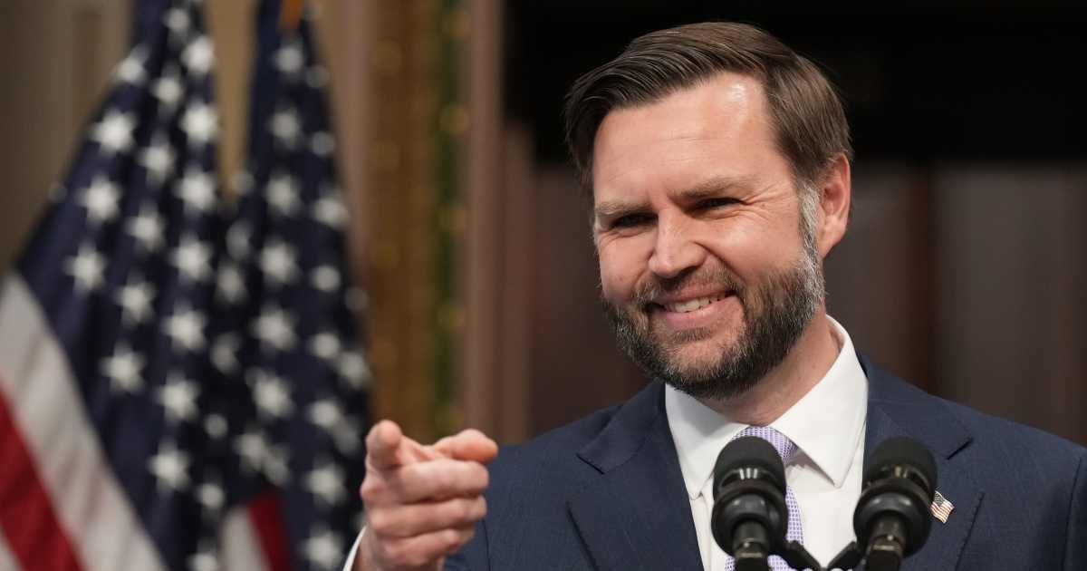 An online rumor claims Vice President JD Vance said people born to noncitizens should be deported (AP Photo/Jacquelyn Martin)