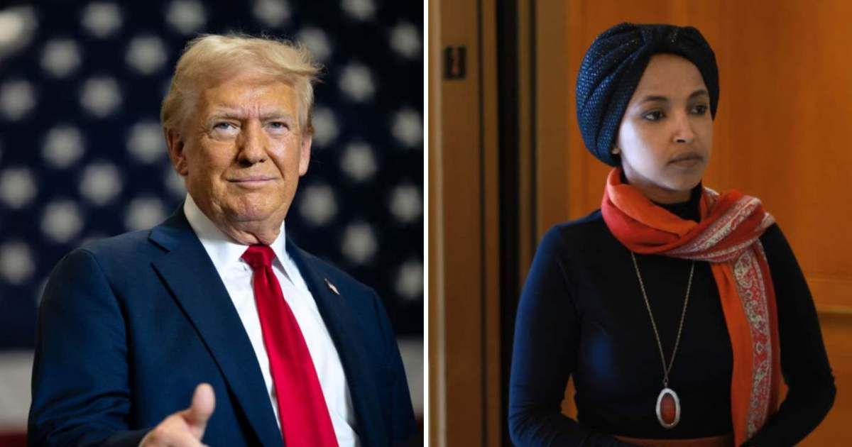 President Donald Trump criticized Ilhan Omar while discussing immigration and Minnesota during a rally (Getty Images)