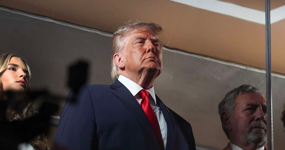 President Donald Trump watches the start of Game 3 of the NBA Finals between the New York Knicks and San Antonio Spurs at Madison Square Garden on June 8, 2026, in New York City (Getty Images)
