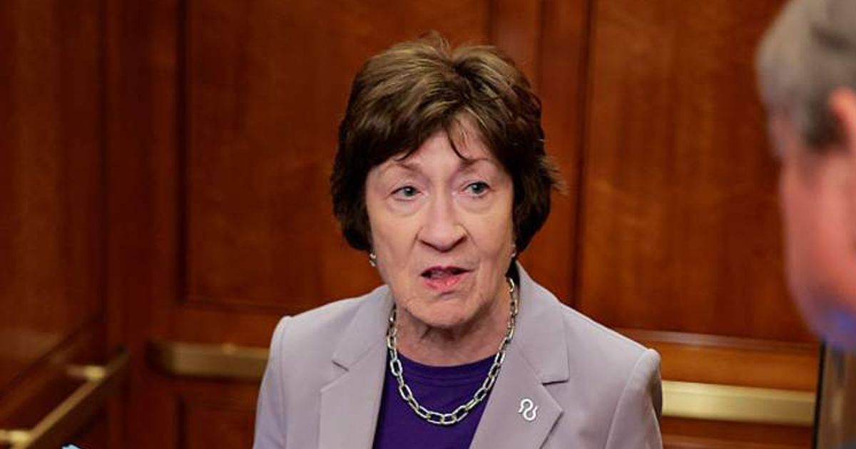Sen Susan Collins (R-ME) arrived at the US Capitol on January 27, 2026, in Washington, DC (Heather Diehl/Getty Images)