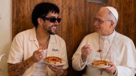 Fact Check: Is the viral photo of Bad Bunny dining with Pope Leo real?