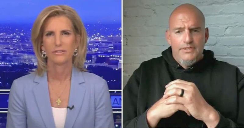 Laura Ingraham presses John Fetterman on whether he would campaign for Susan Collins
